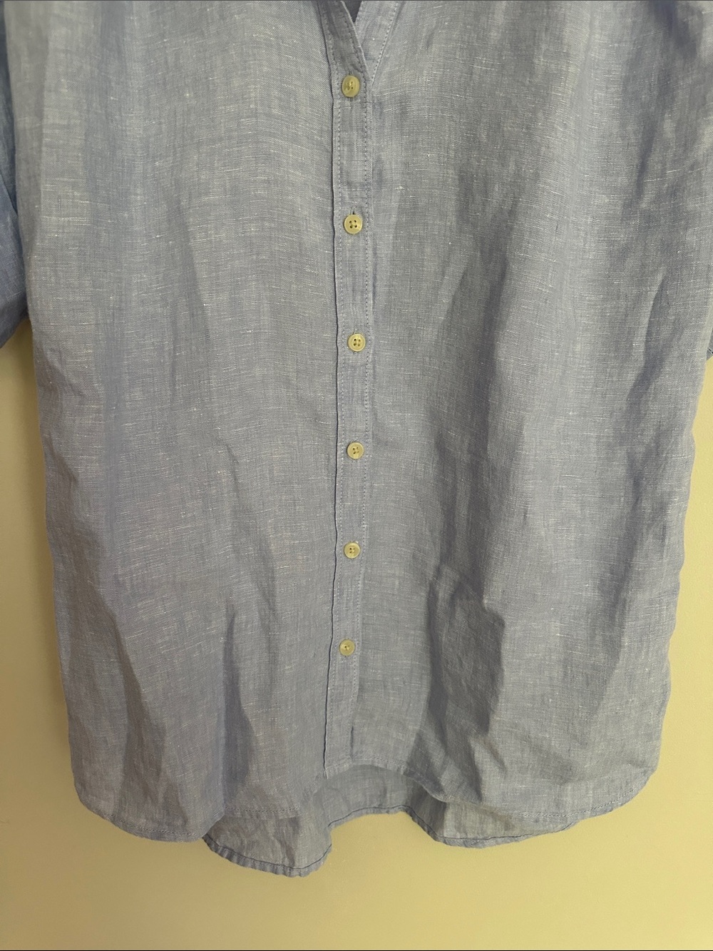 J Crew Baird McNutt Irish Linen Relaxed Short Sleeve Shirt - Picture 7 of 10